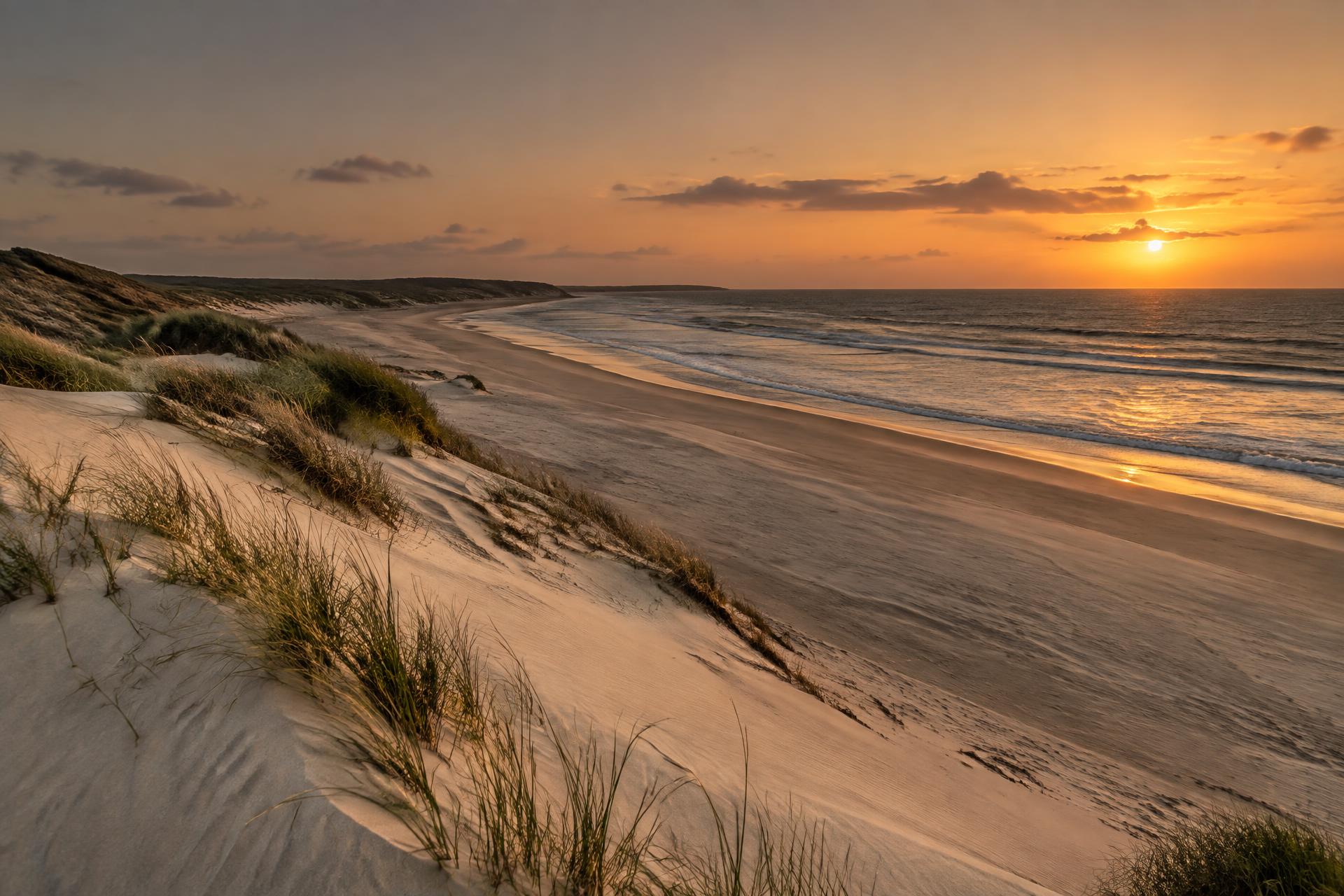 Praia de Icaraizinho ao pôr do sol